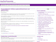Tablet Screenshot of presscenter.ungpirat.se